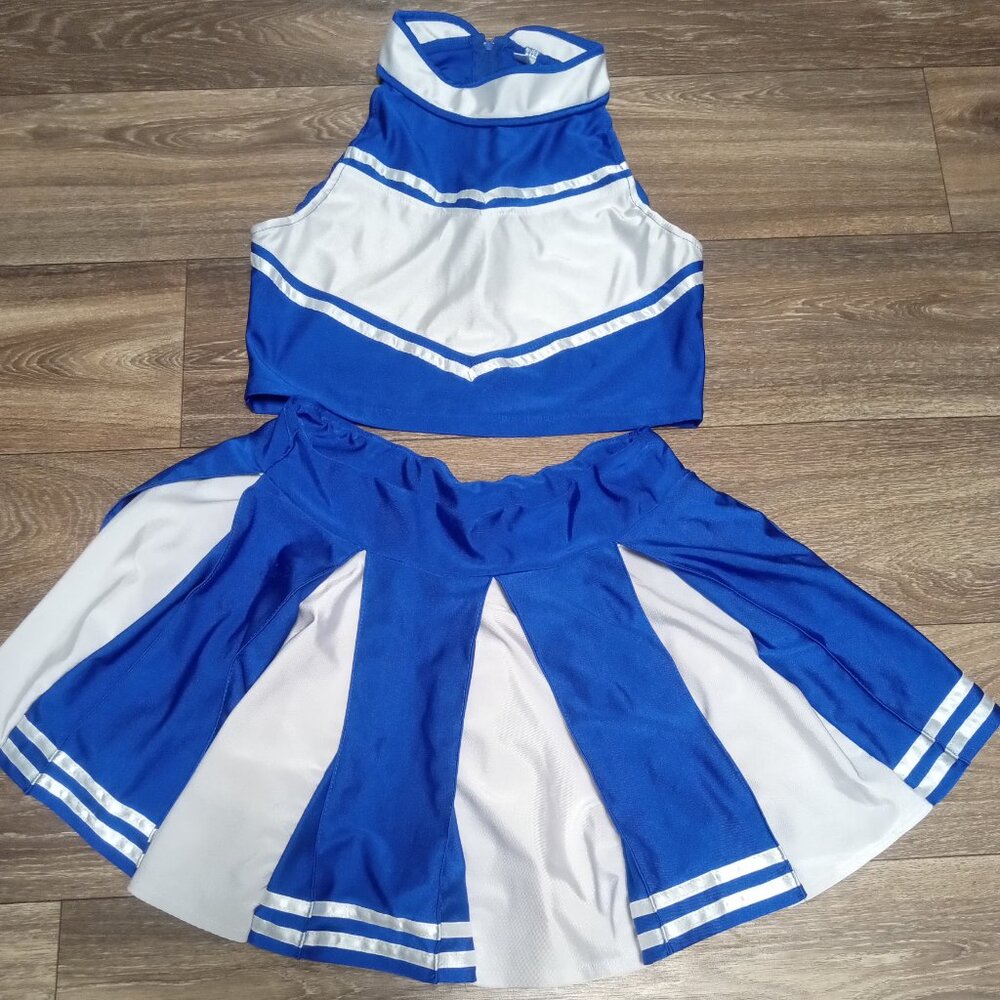 iEFiEL Kids Girls Cheerleading Costume Outfit Sleeveless Tops with Pleated Skirt